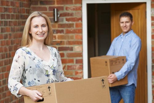 Student removals planning in Belgravia with boxes and furniture
