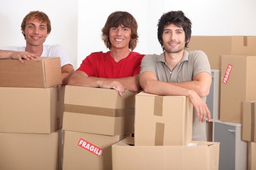 Items being carefully loaded for an urgent Belgravia relocation