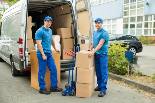 Large furniture being moved from a Belgravia apartment with access planning