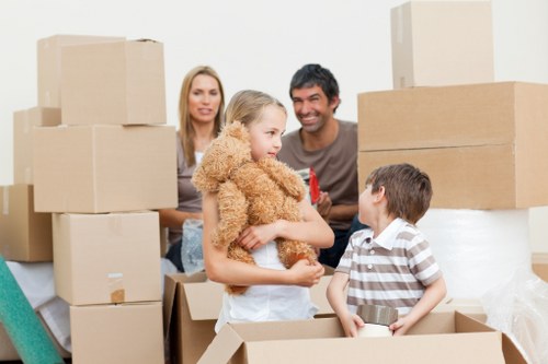 Removal van handling a domestic or office move in central Belgravia