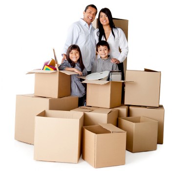 Local Belgravia house movers handling boxes and furniture with care